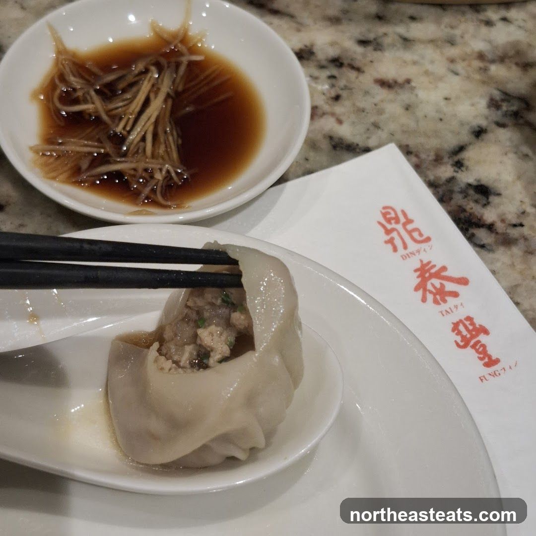 Soup Dumpling with Ginger and Soy Sauce