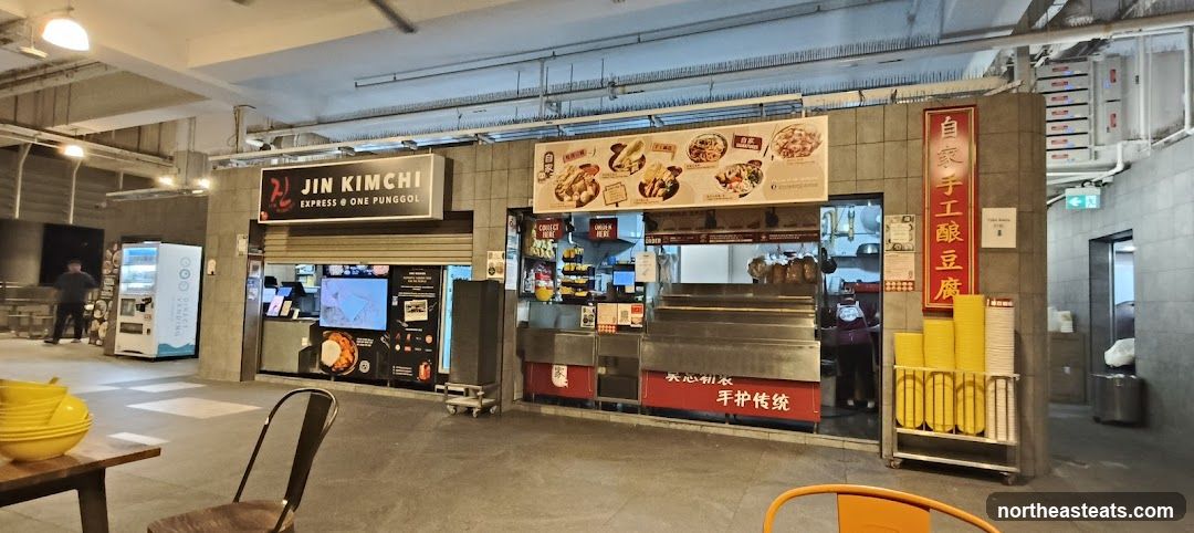 Food stall with signage