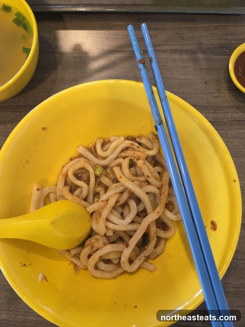 Noodles with Soup and Dipping Sauce