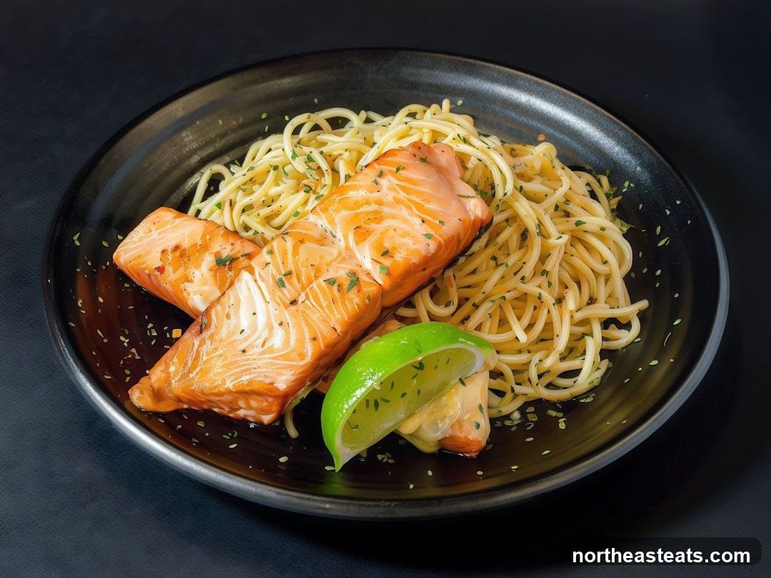 Salmon with Pasta