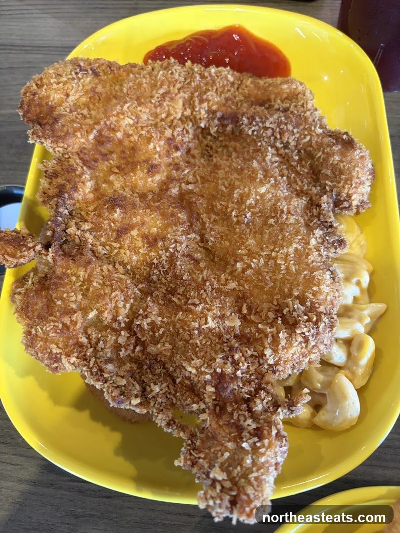 Fried Chicken with Mac and Cheese