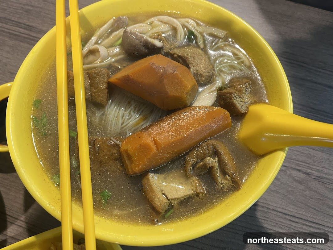 Noodle Soup with Vegetables and Tofu