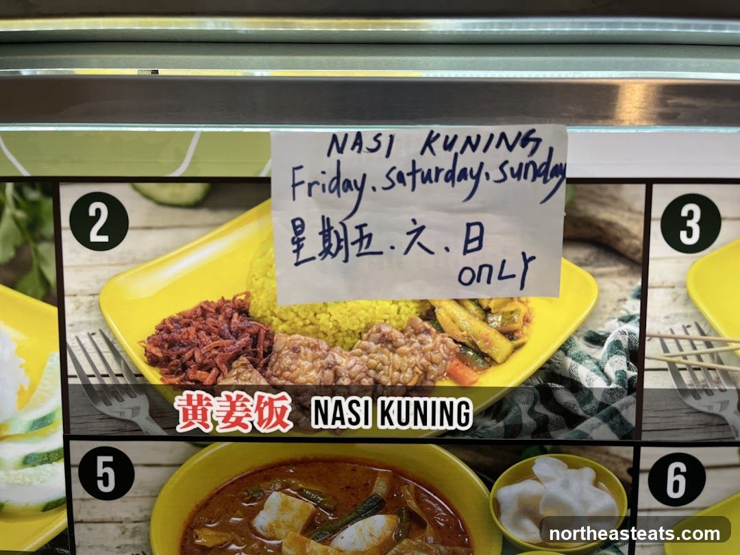 Nasi Kuning Menu