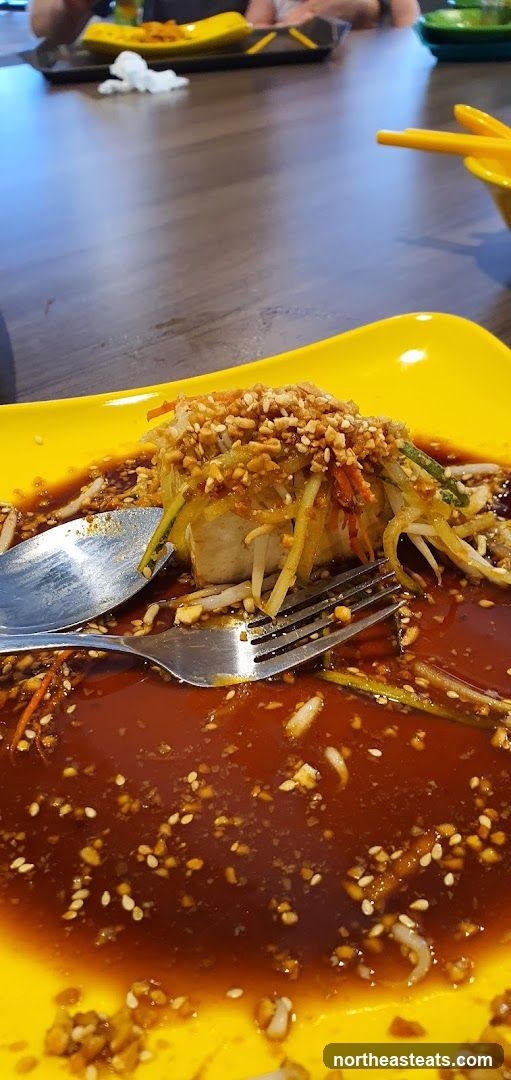 Tofu with sauce and toppings