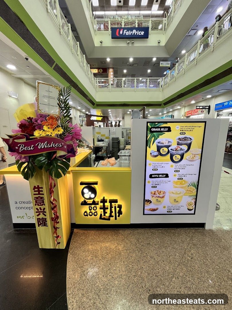 Dessert Stall with Menu Display