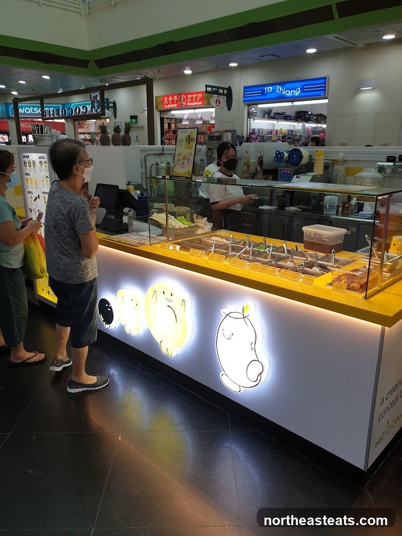 Dessert Stall with Customers