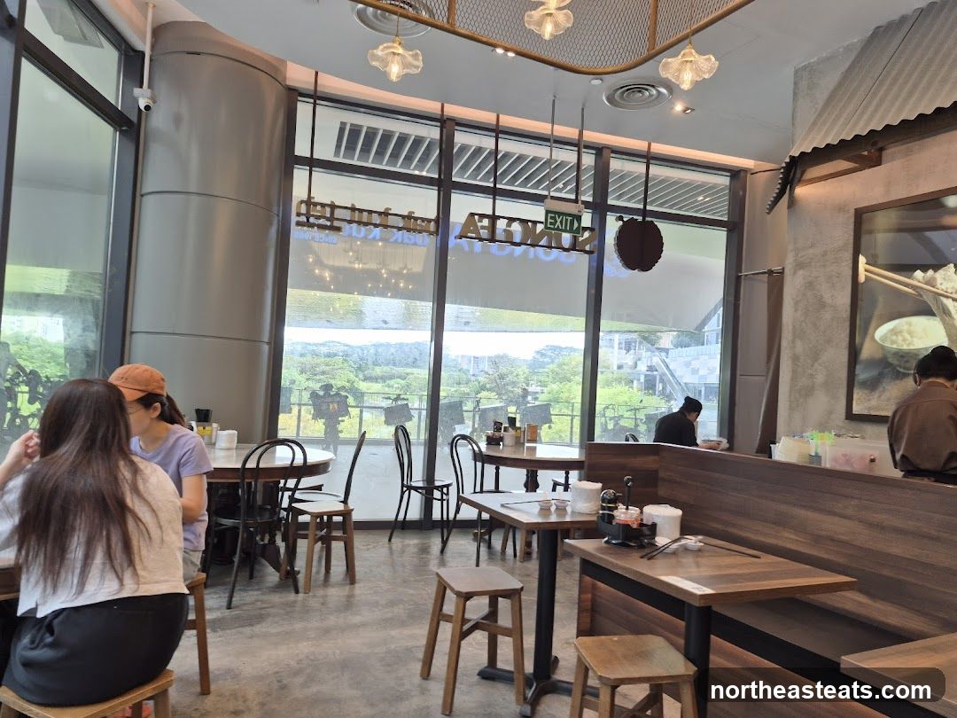 Restaurant Interior with Large Windows