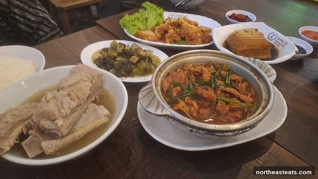 Table with various dishes