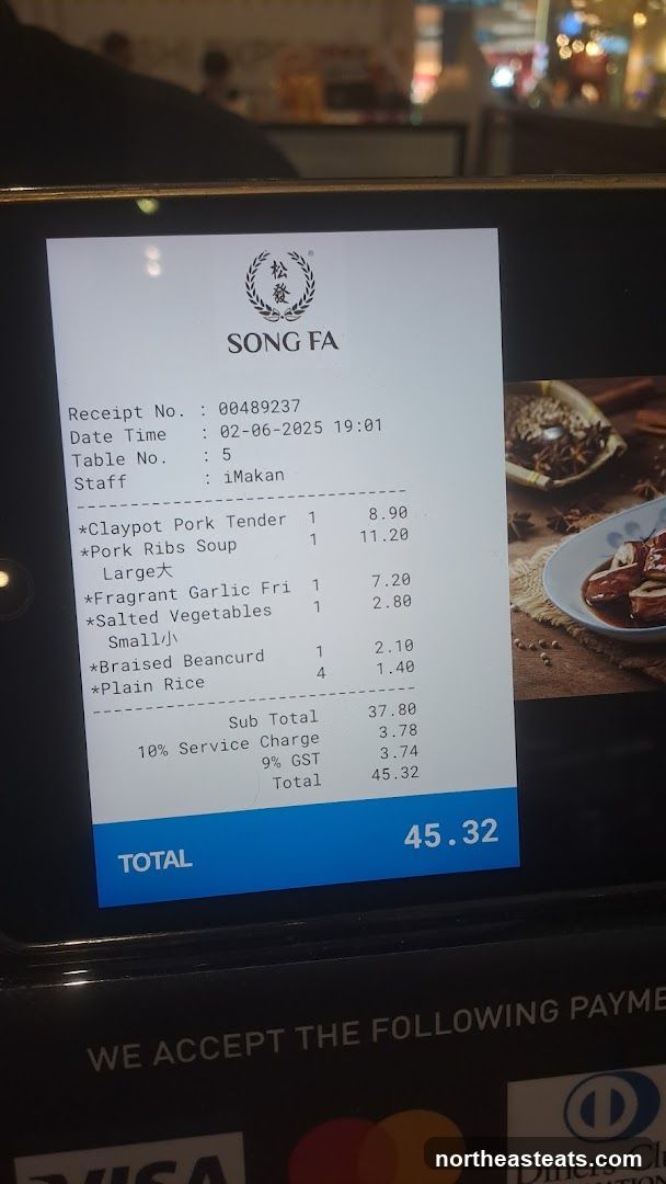 Restaurant Receipt