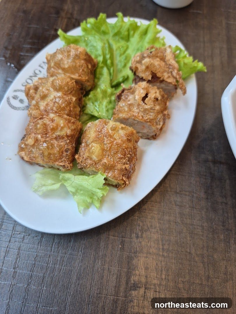 Fried Rolls with Lettuce