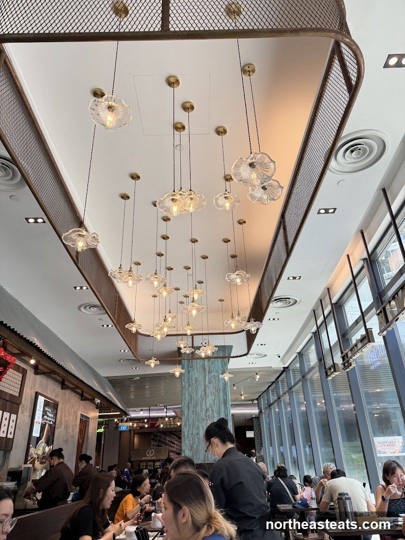 Restaurant Interior with Decorative Lighting