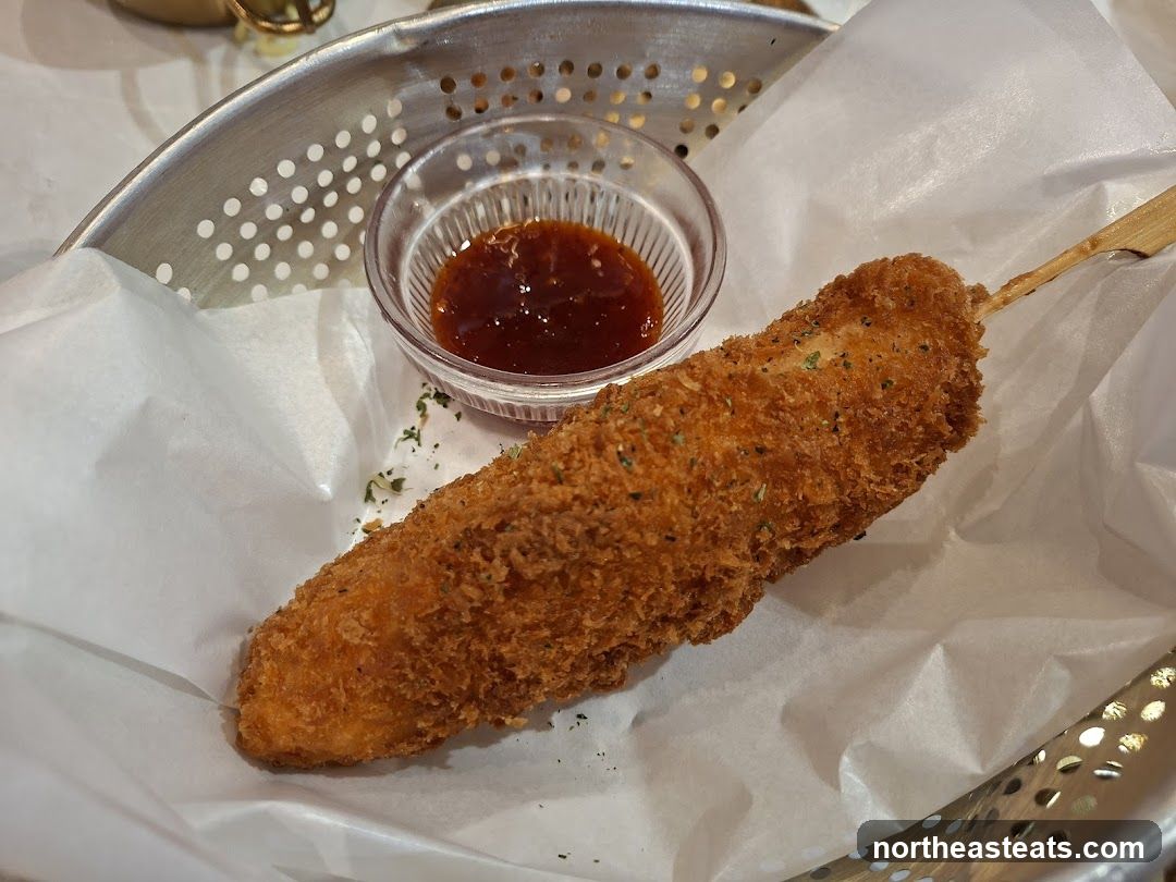 Corn Dog with Dipping Sauce