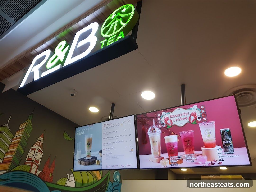 R&B Tea Menu and Advertisement