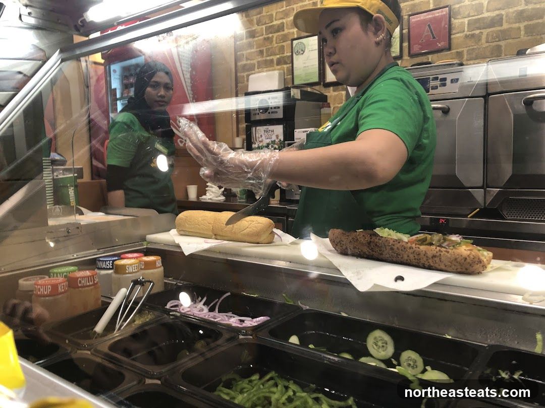Subway Sandwich Preparation