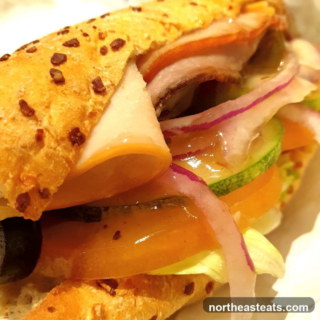 Close-up of a sandwich