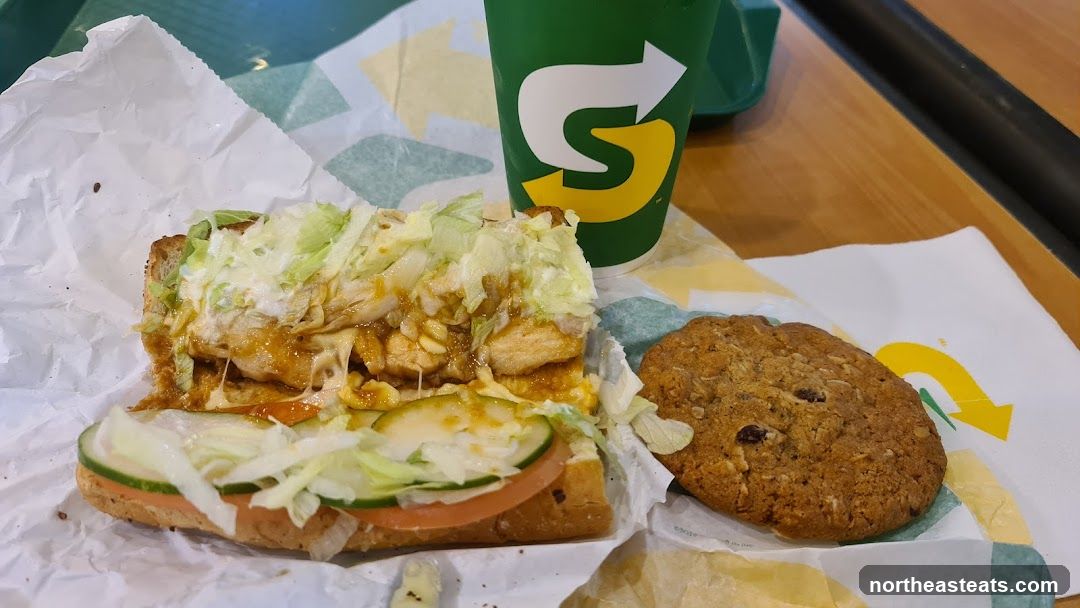 Subway Sandwich, Cookie, and Drink