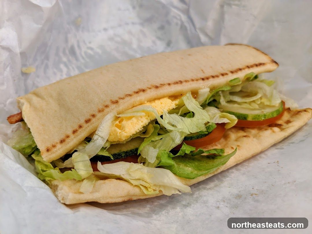 Sandwich with Vegetables and Egg