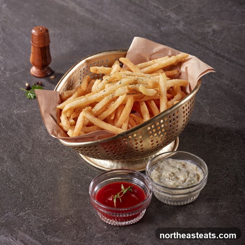 French Fries with Ketchup and Dip