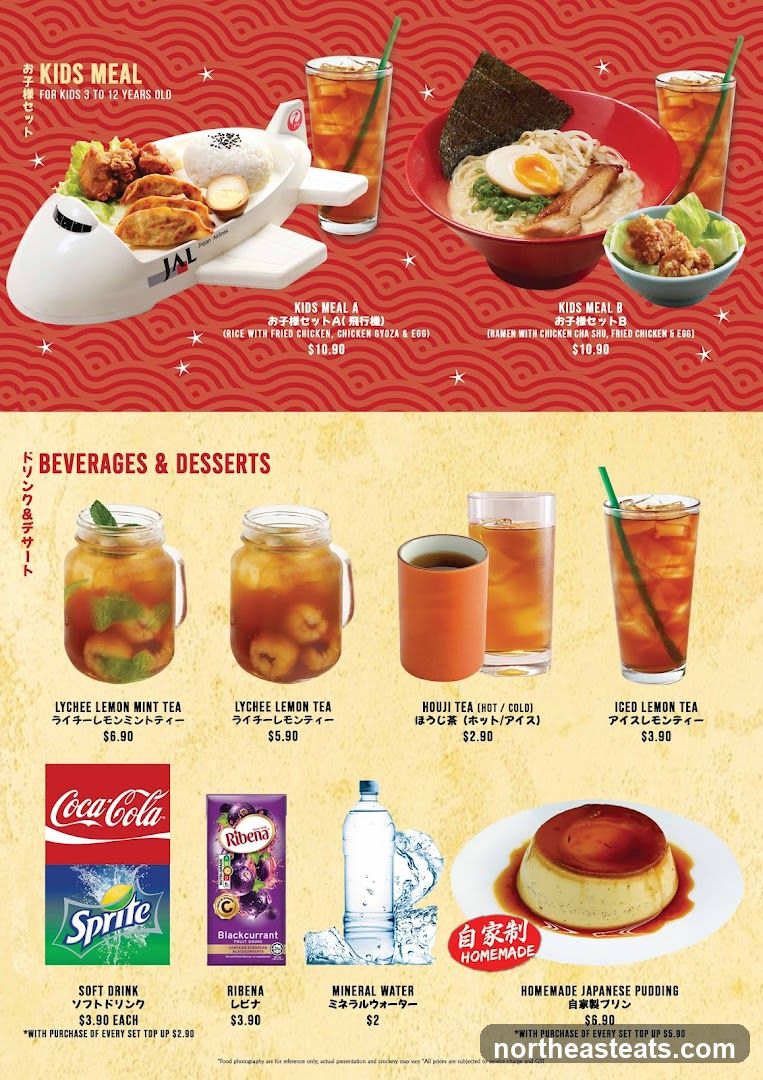 Kids Meal, Beverages & Desserts
