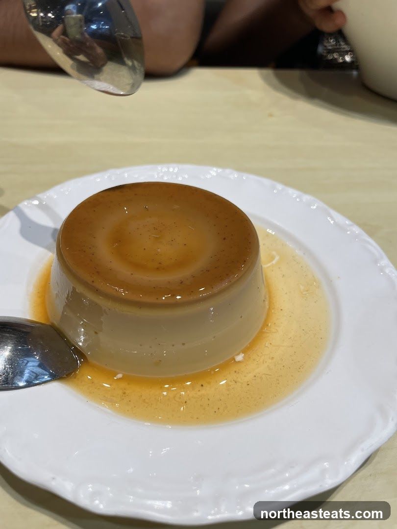 Dessert with Caramel Sauce
