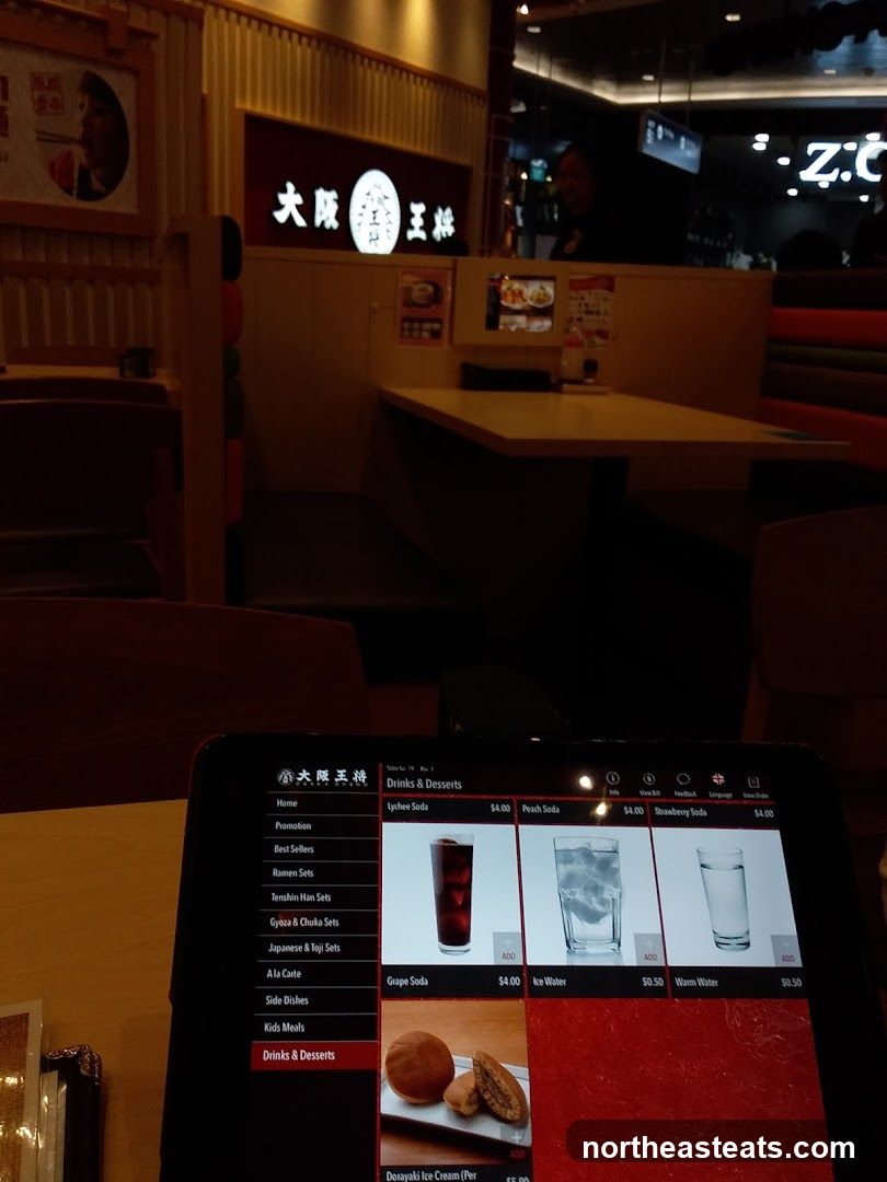 Osaka Ohsho Menu