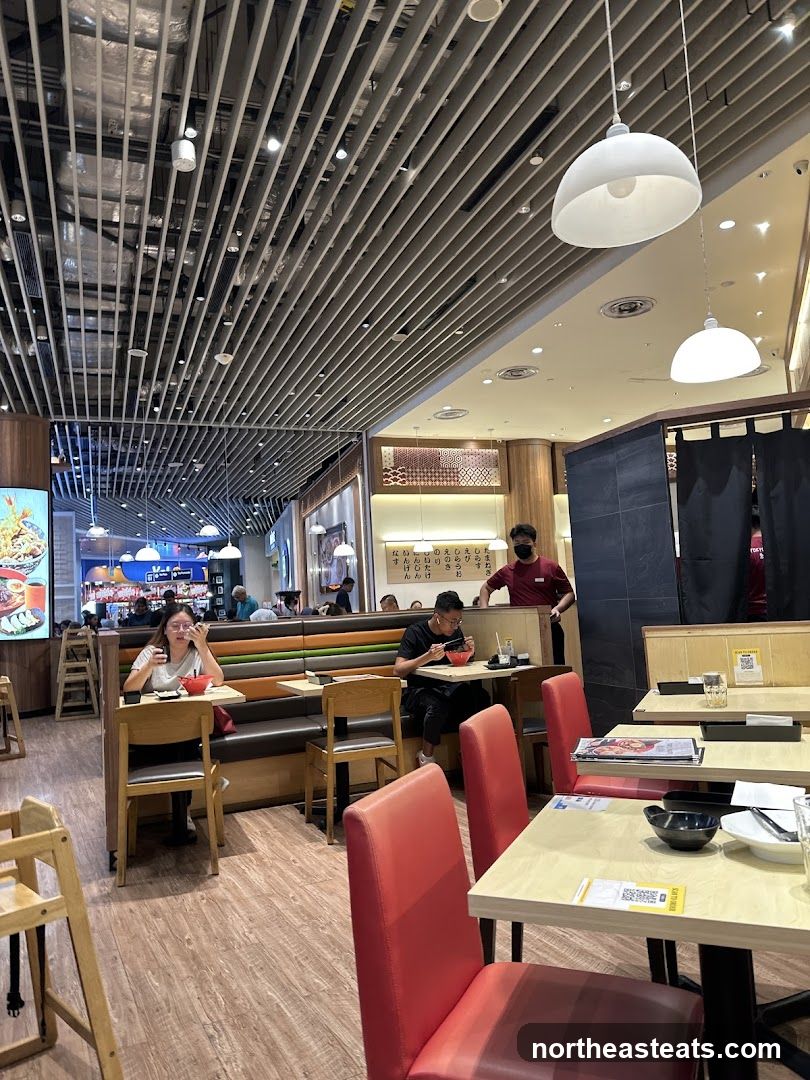 Restaurant Interior with Diners