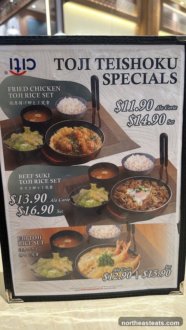 TOJI TEISHOKU SPECIALS