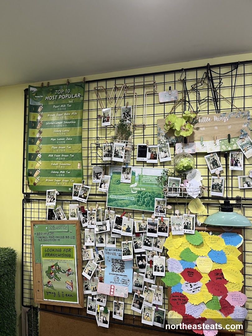 Wall Display with Photos and Menu