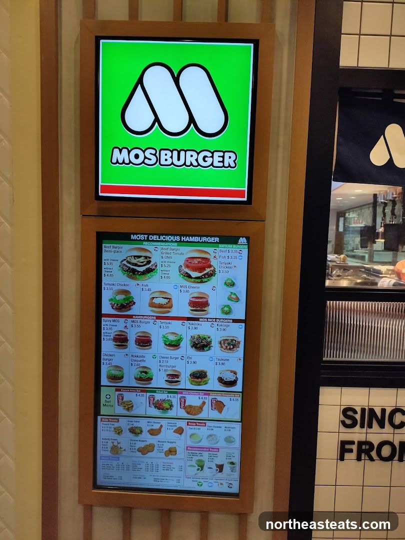 MOS BURGER Menu