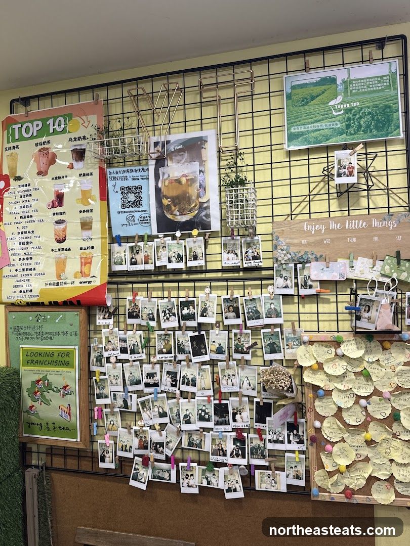 Wall Display with Photos and Menu