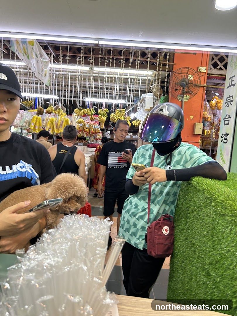 People and produce at a market