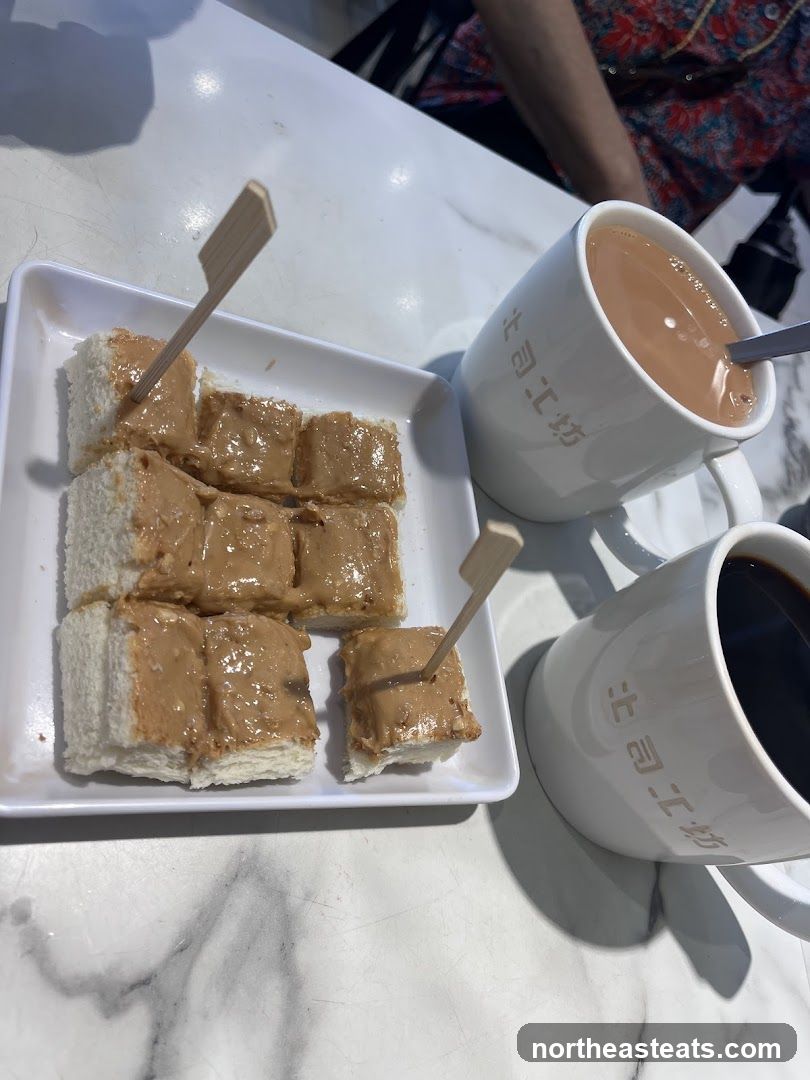 Peanut Butter Toast and Coffee
