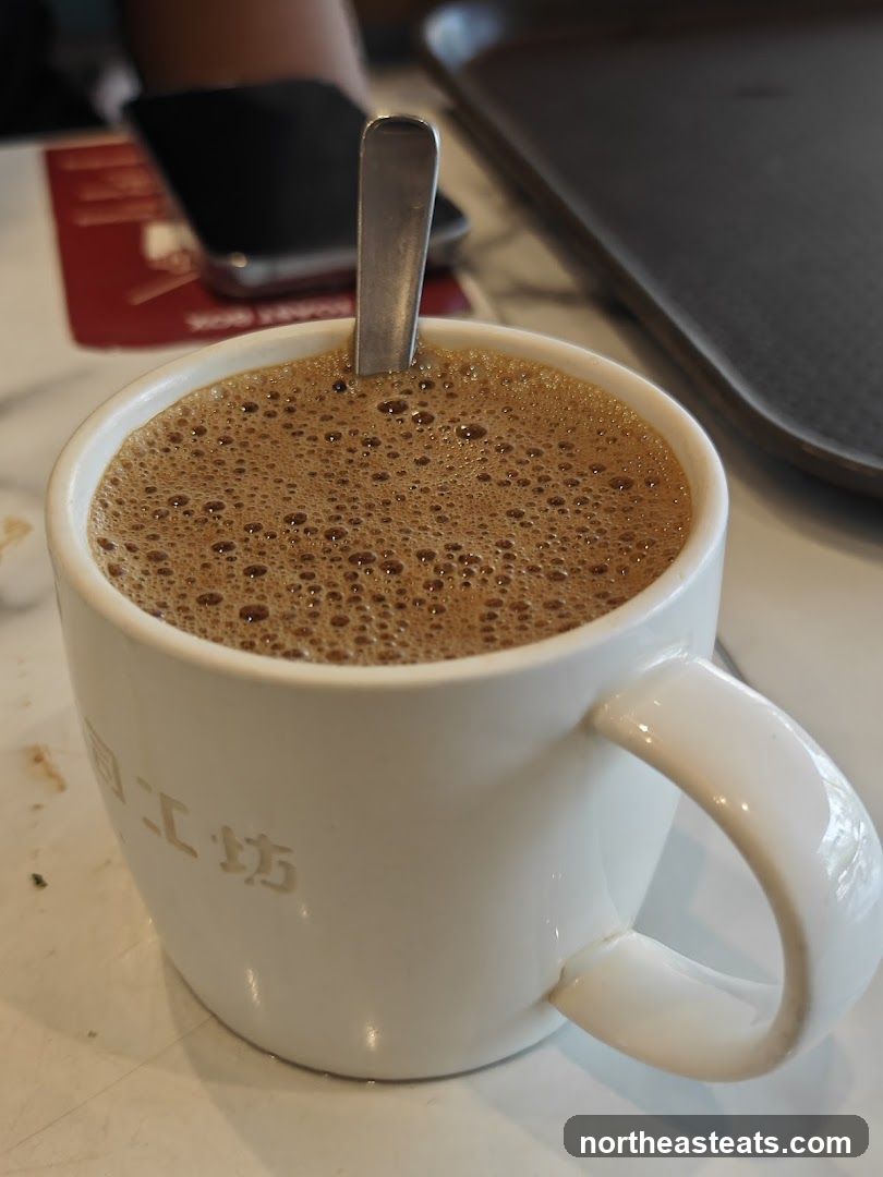 Coffee with foam