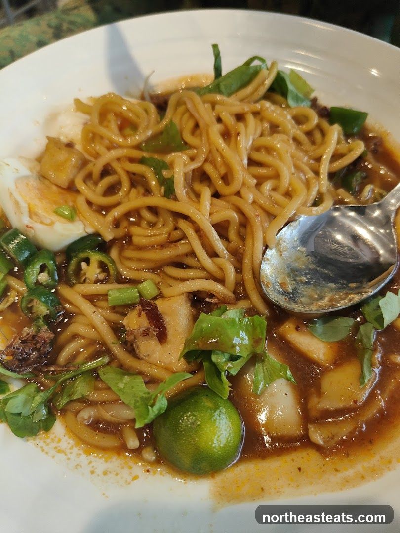 Noodle Dish with Egg and Lime