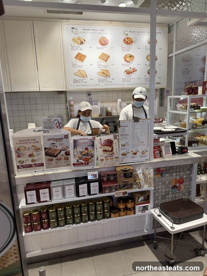 Cafe Counter with Menu and Products