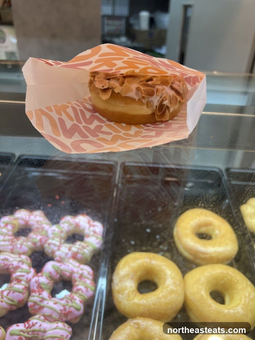 Donuts in a display case