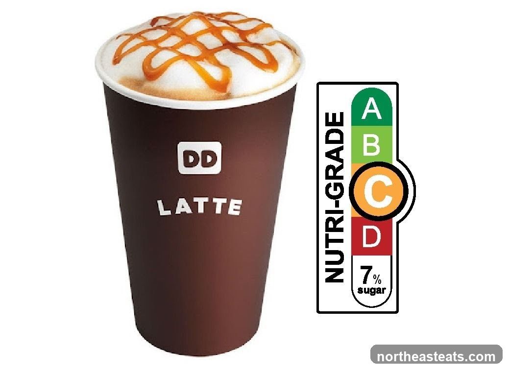 Dunkin' Latte with Nutri-Grade Label