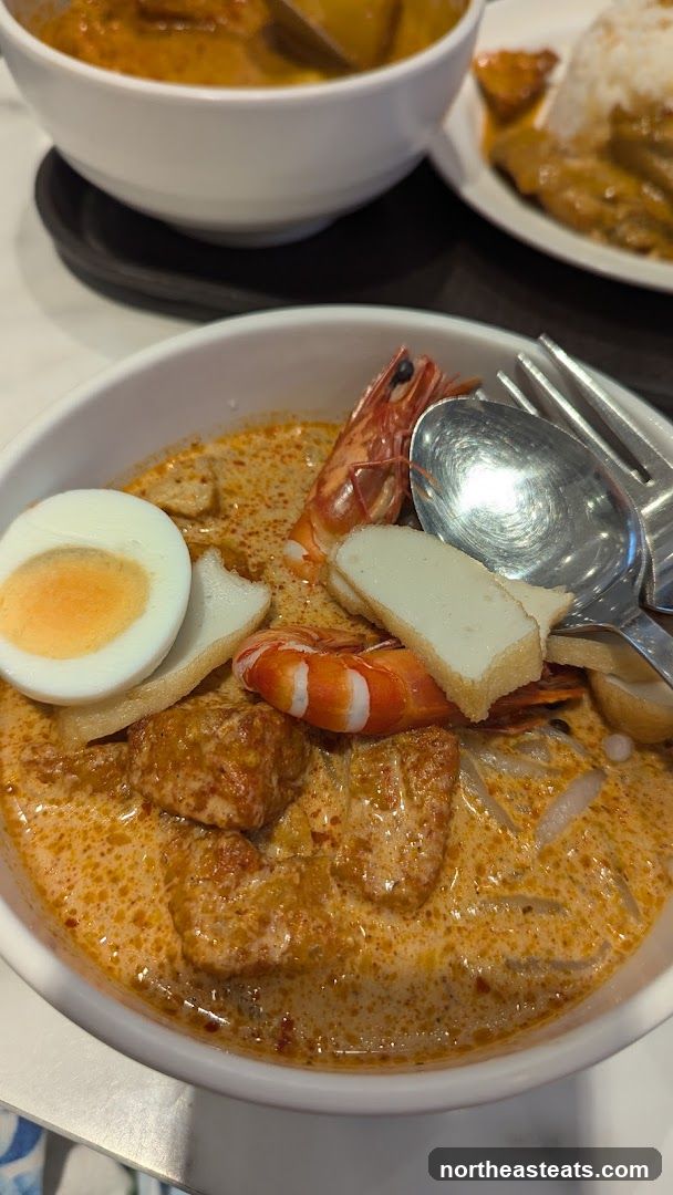 Laksa with Shrimp and Egg