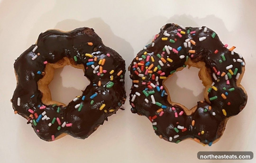 Chocolate Frosted Donuts with Sprinkles