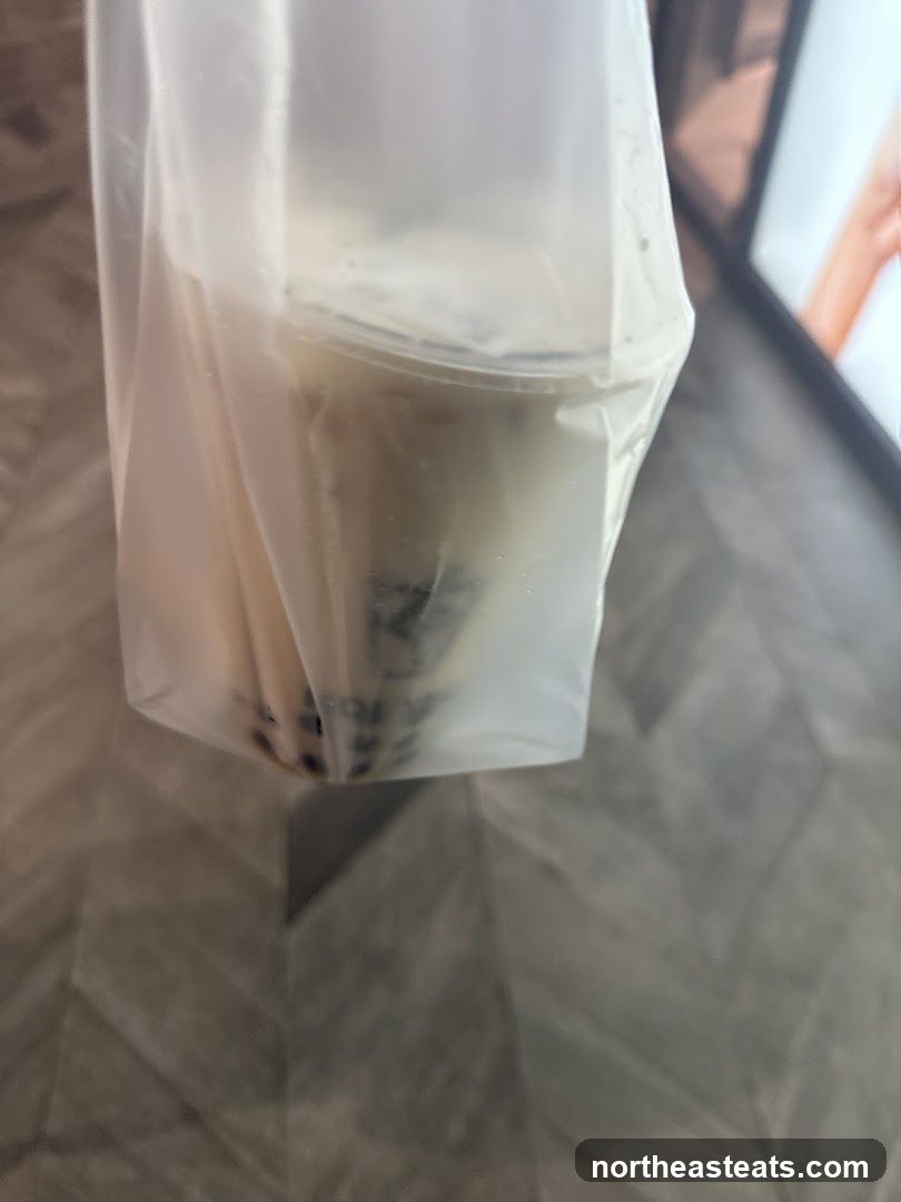 Bubble Tea in Plastic Bag
