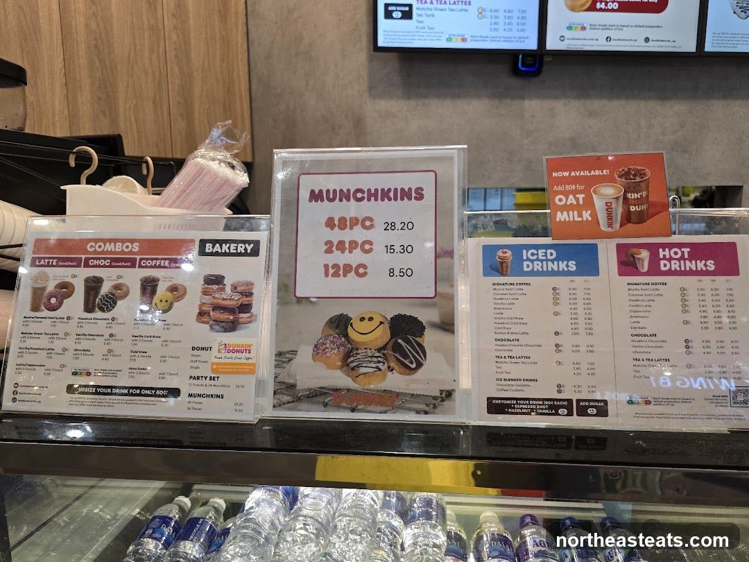 Dunkin' Donuts Menu