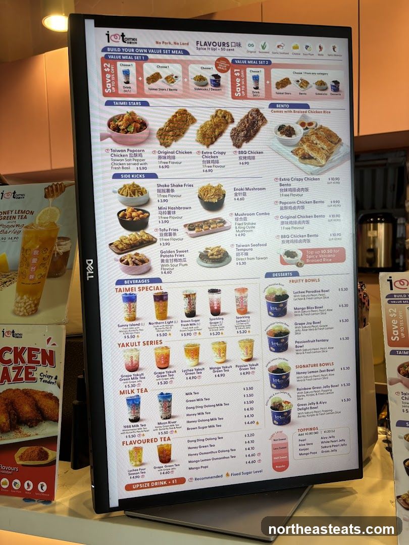 TAIMEI Menu