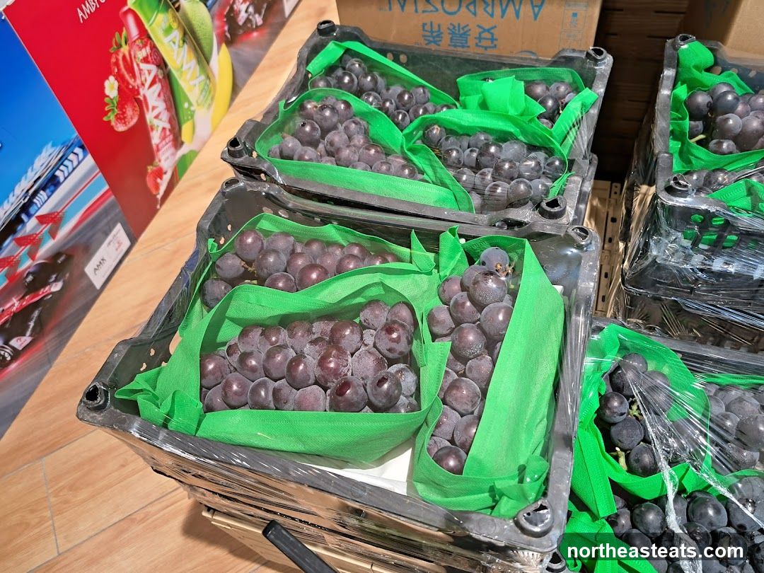 Grapes in Crates