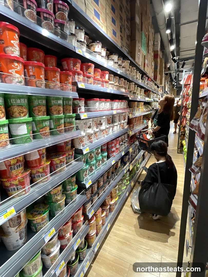 Aisle of Instant Noodles