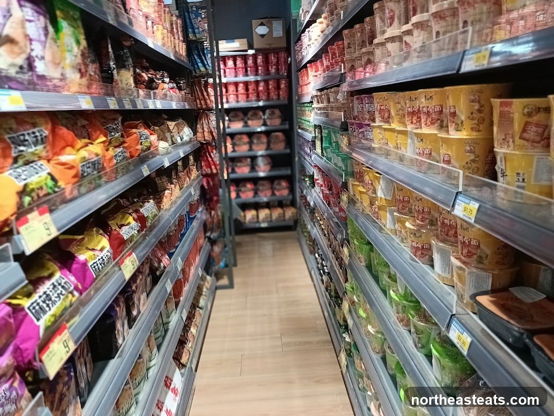 Aisle of Packaged Foods