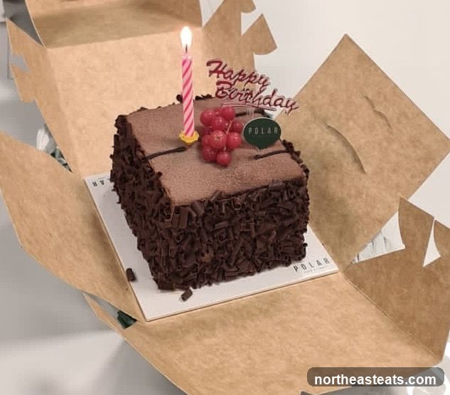 Chocolate Cake with Birthday Candle