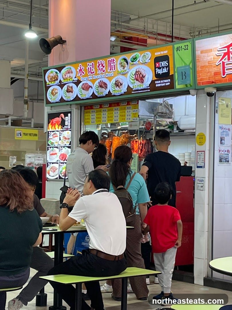 Food Stall with Roasted Meats