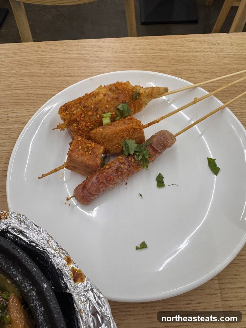 Skewers on a Plate