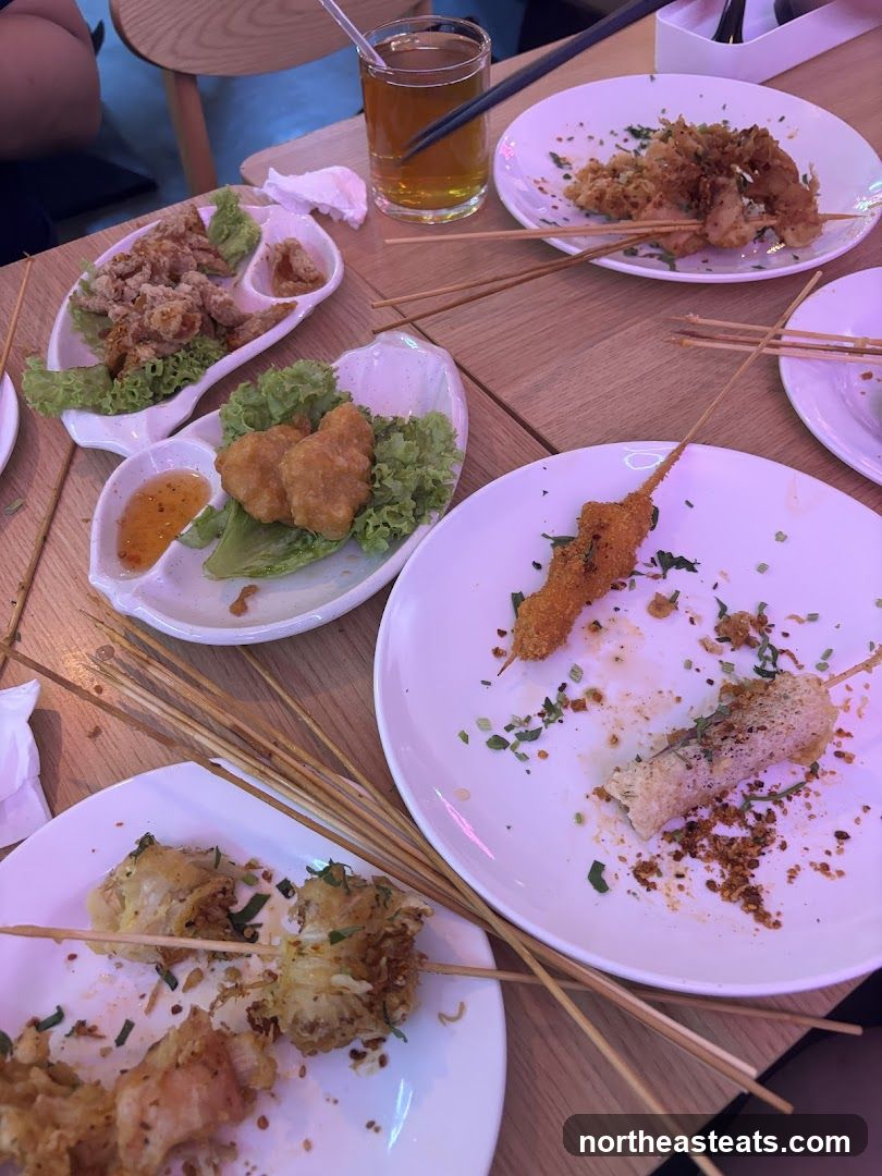 Fried Snacks on Skewers