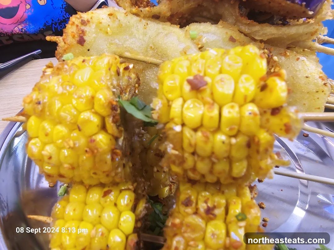 Spicy Corn on the Cob Skewers